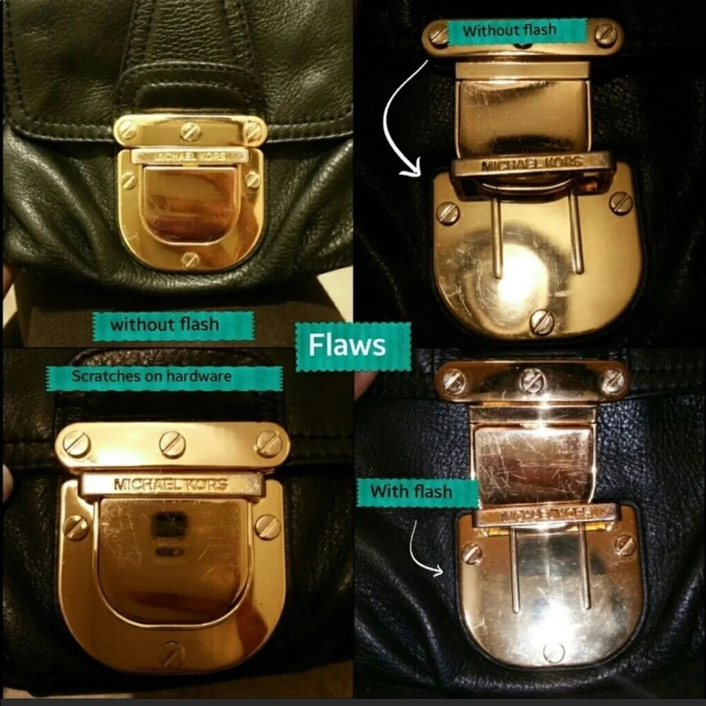 Michael Kors Leather Crossbody Purse - Picture 7 of 9